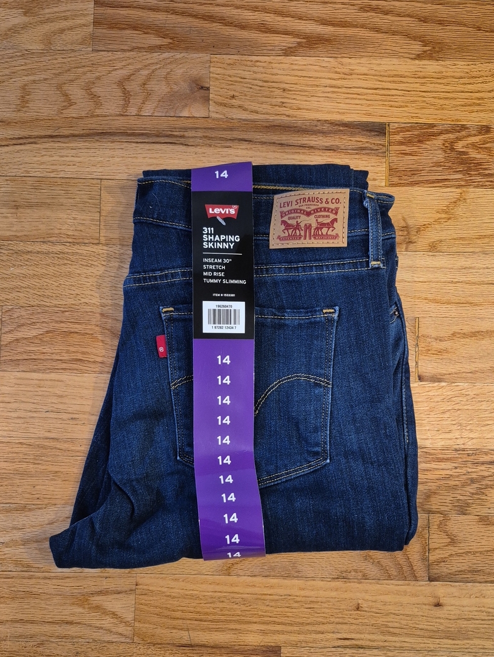 Levi's Dark Indigo Blue 311 Shaping Skinny Jeans
